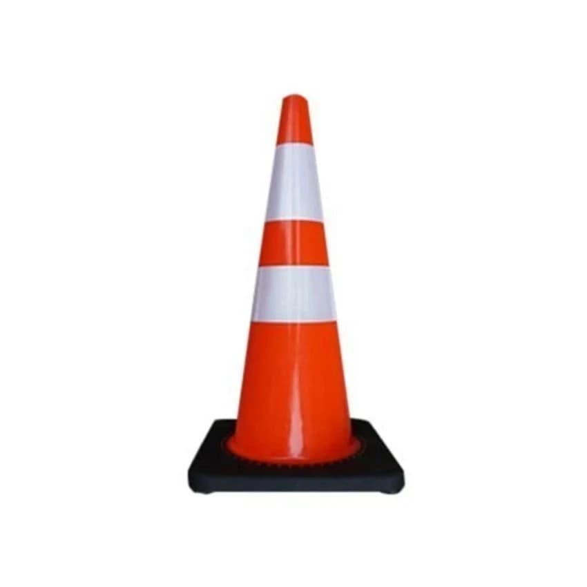 Red PVC Highly Flexible Traffic Cone, For Road Safety, 1.5 Kg
