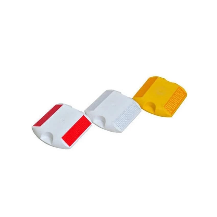 Two Way Reflective Yellow Plastic Road Stud