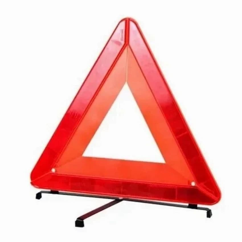 Reflective Red Warning Triangle