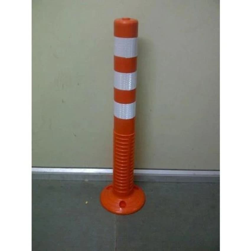Orange,White Pu Flexible Delineator Post, 750 mm