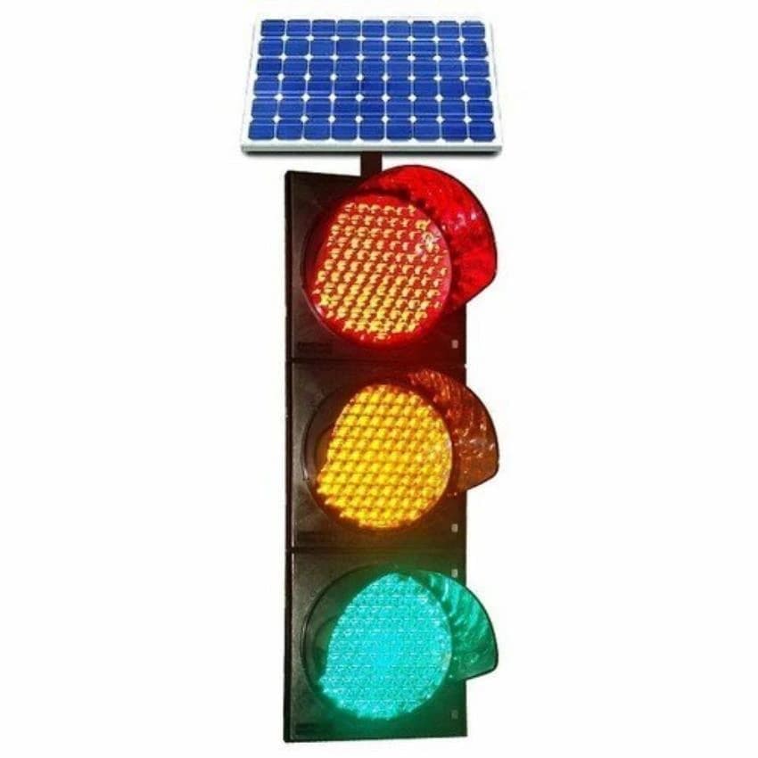 Red Green Orange RED/GREEN/ORANGE Solar Traffic Light System, For Road, 30W