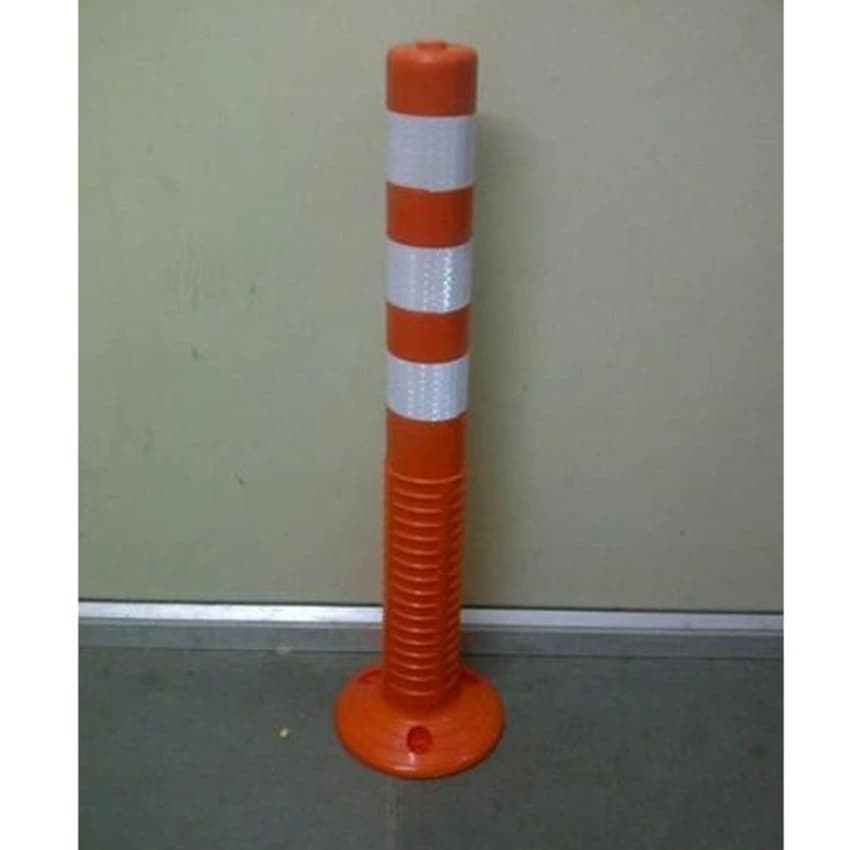 Orange,White PU Spring Post, For Road Safety, 750 mm