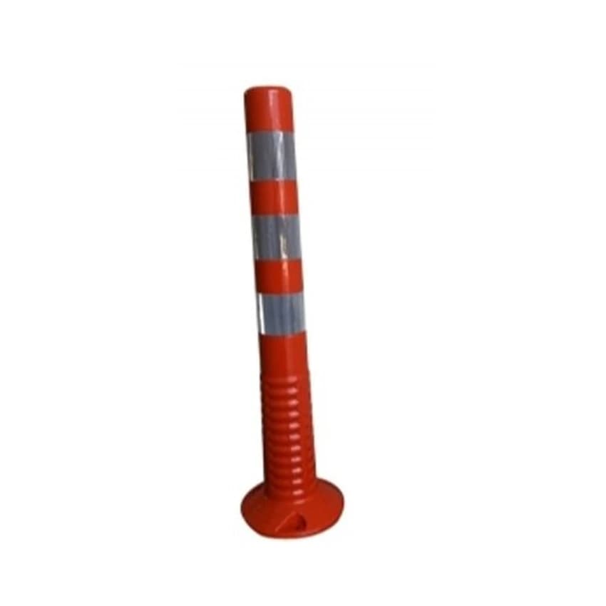Orange PU Spring Post, For Road Safety, 750 mm