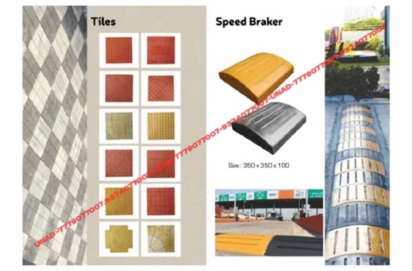 GP Concrete Rubber Safety Speed Breaker, For Roads