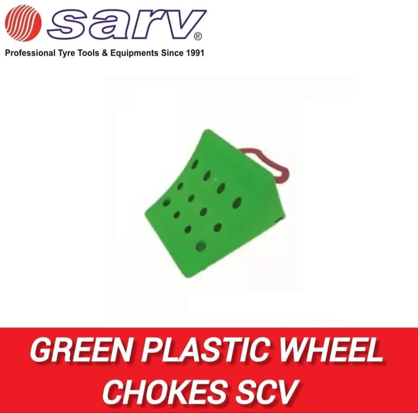 Green Plastic Wheel Chocks for SCV Heavy Duty Vehicle Safety Blocks for Small