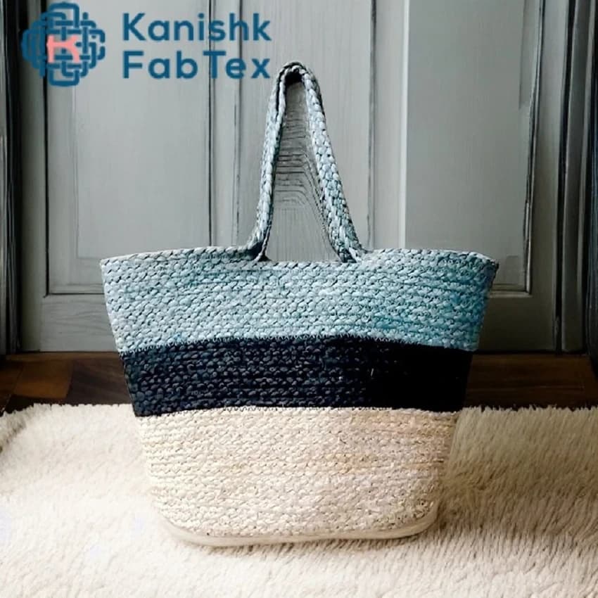 Plain Open Jute Braided Bag, Size/Dimension: 45x33 Inch