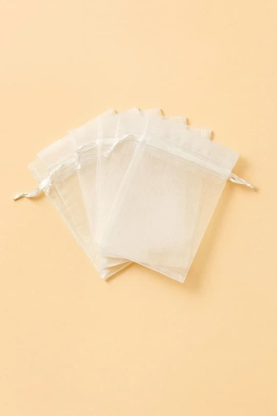 White Organza Potli