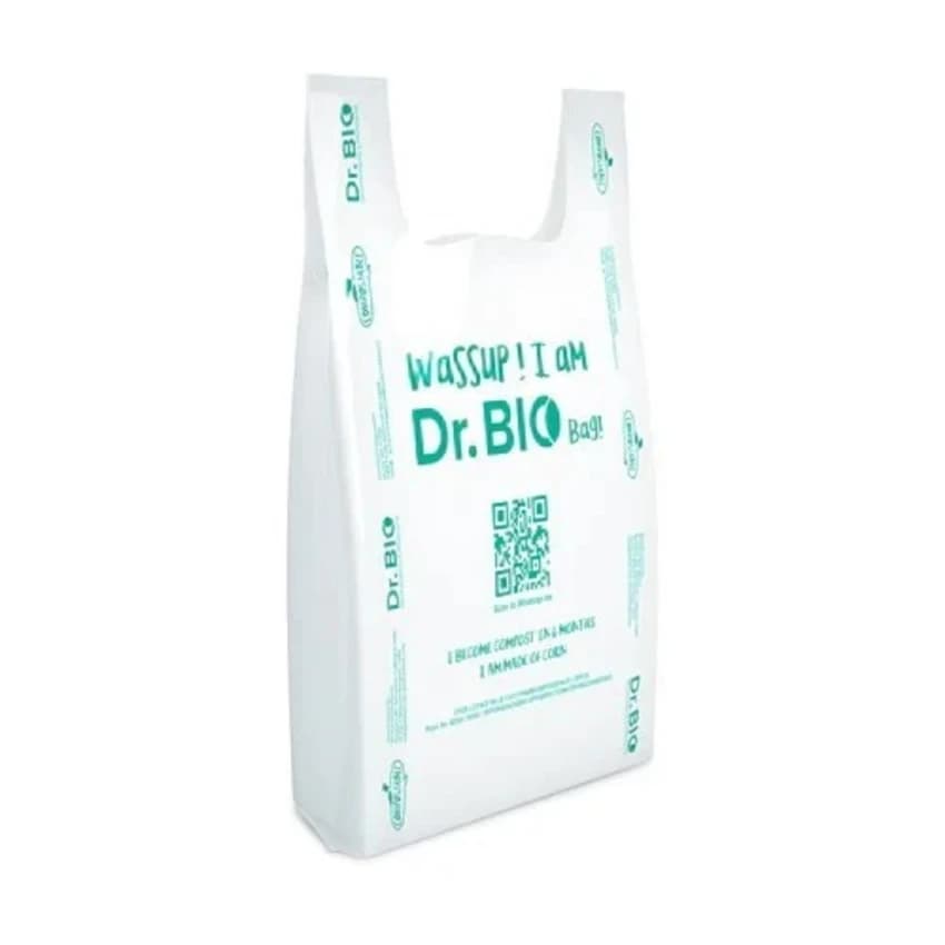Dr. Bio Reusable, Recyclable, Biodegradable and Compostable Carry Bags, Grocery Bags