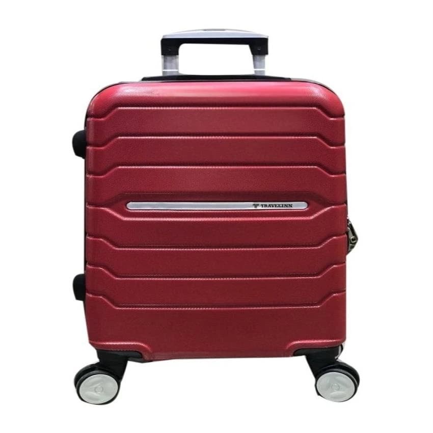 Camry Castor Wheels Red Trolly Bag, For Travelling, Size: 20x24x28 Inch