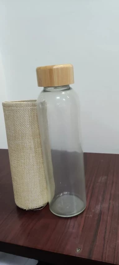 Natural Jute Water bottle, Capacity: 550ml, Size/Dimension: 8 Inch