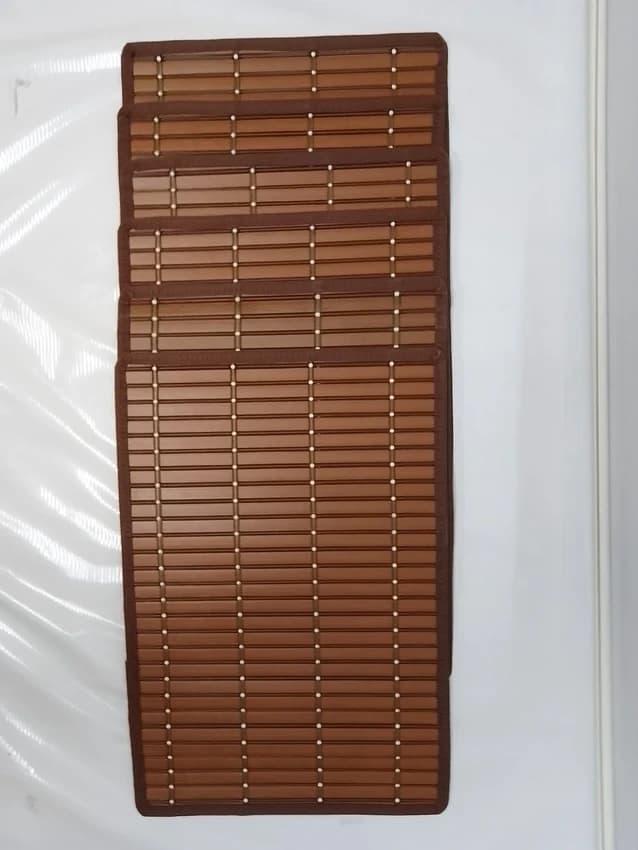 Plastic Table Mat, Rectangular, Set Contains: 6 Pieces