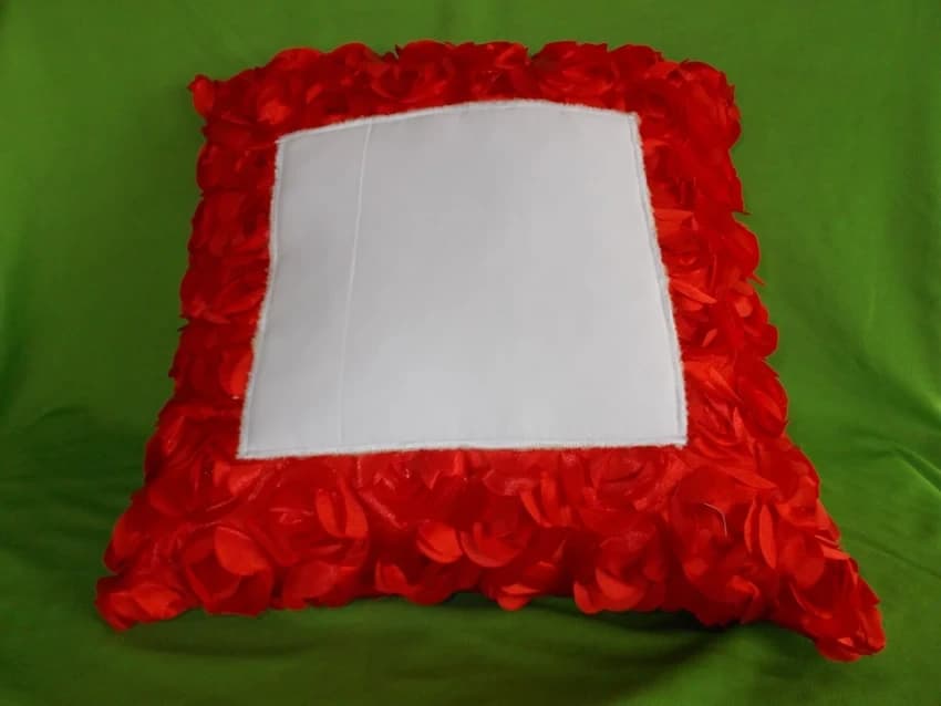 Customized Red Rose Pillow
