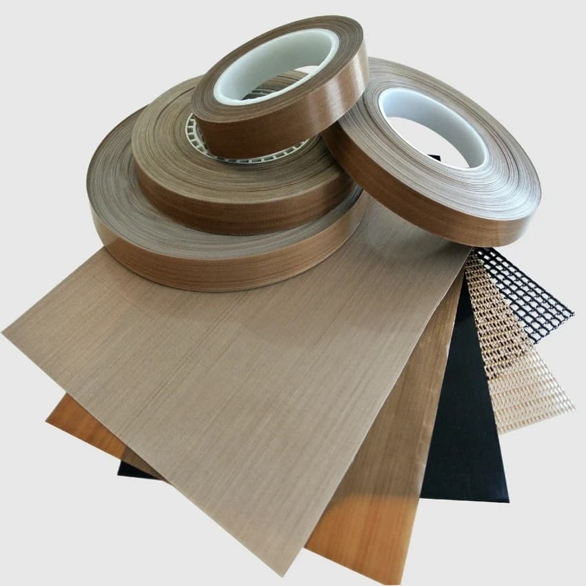 Brown Teflon Cloth Ptfe Fabric For Heat Sealing, Packaging Type: Ra
