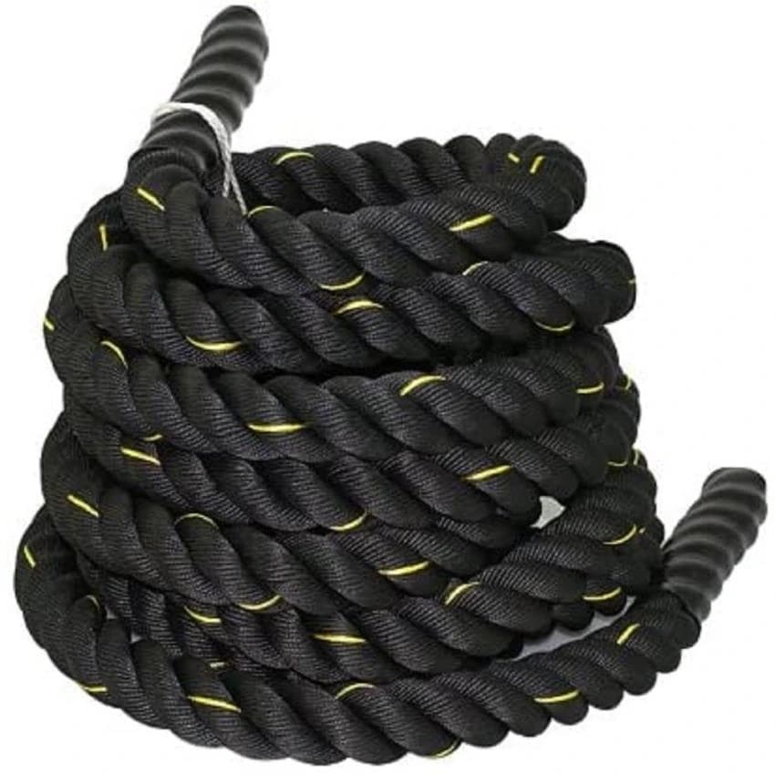 Black Nylon Gym Battle Rope