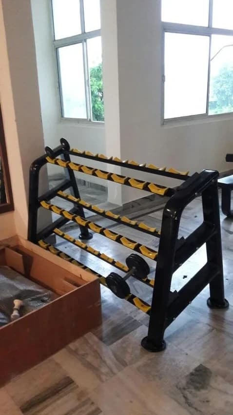 400 Kg Mild Steel Horizontal Dumbbell Rack