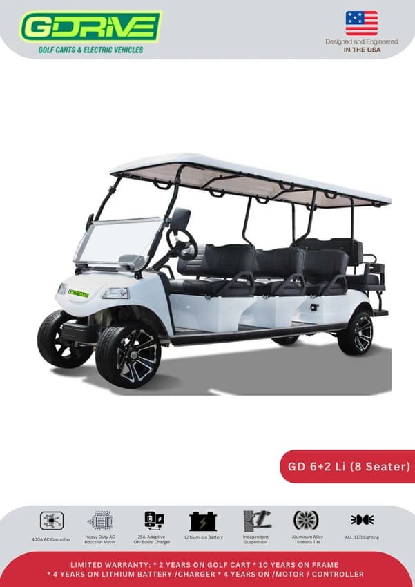 8 Seater Electric Golf Cart