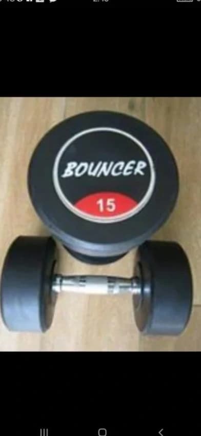 15 kg Bouncer Rubber Dumbbell