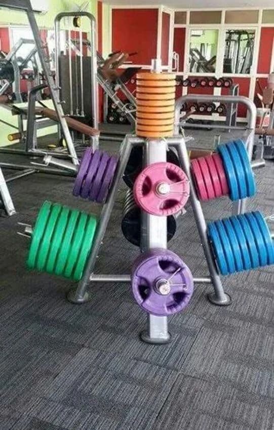 Iron Olympic Weight Plate Rack for Gym