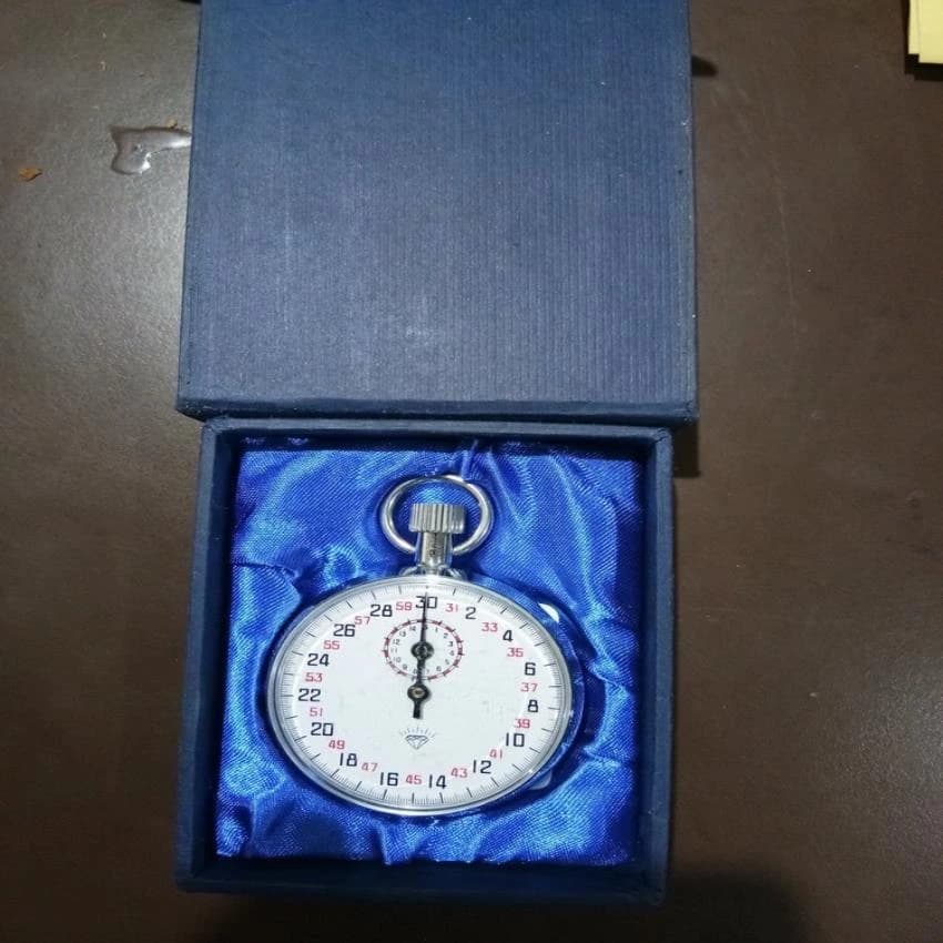 Silver Stop Watch, For Laboratory
