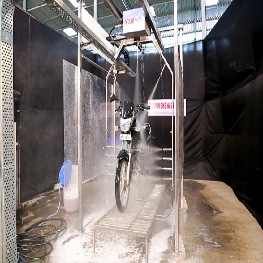 Fourwin Two Wheeler Automatic Bike Wash System