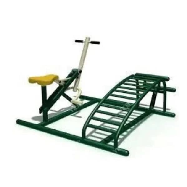 Sit Up Board & Horse Rider Outdoor Gym Equipment