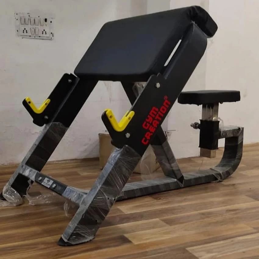 Iron Commercial Preacher Curl Bench