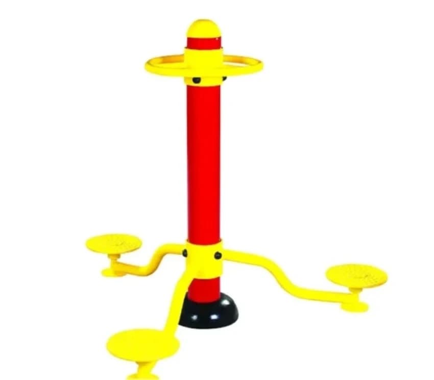 Mild Steel Triple Waist Twister Outdoor Gym