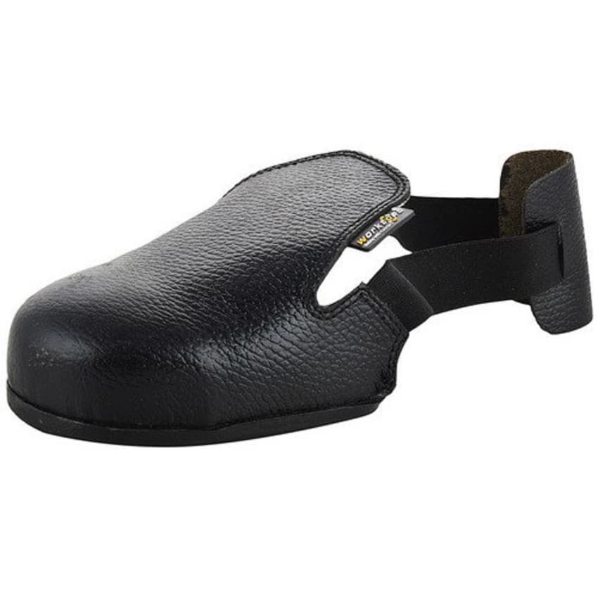 Black Casual Wear Safety Leather Toe Guard, Size: 7-9