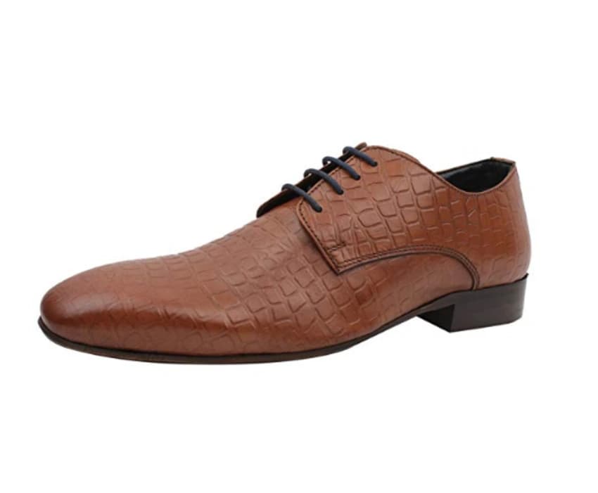 Men Casual Leather Brown Shoes