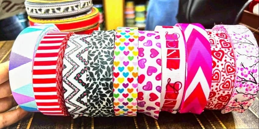 Designer Printed Satin Ribbon, Packaging Type: Roll