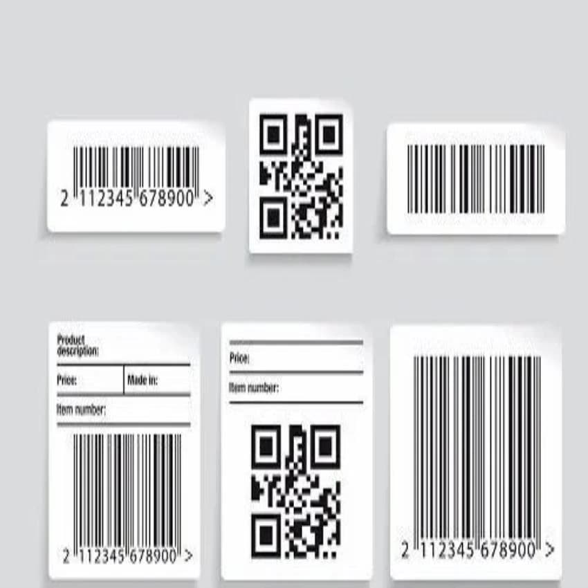 Mindawre Custom Barcode Label, For Industrial, Packaging Type: Roll