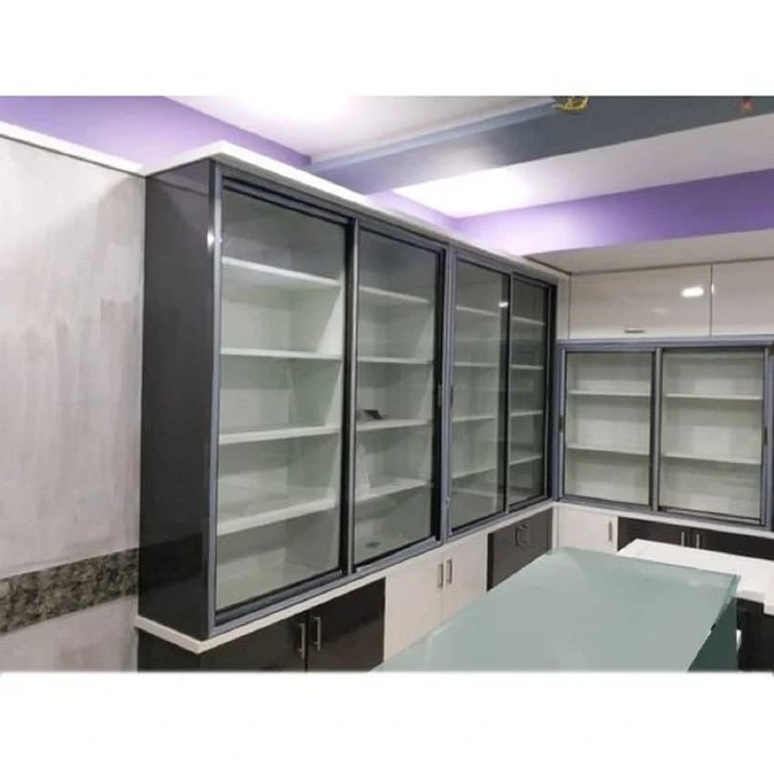 Aluminium Sliding Cabinet, For Shop