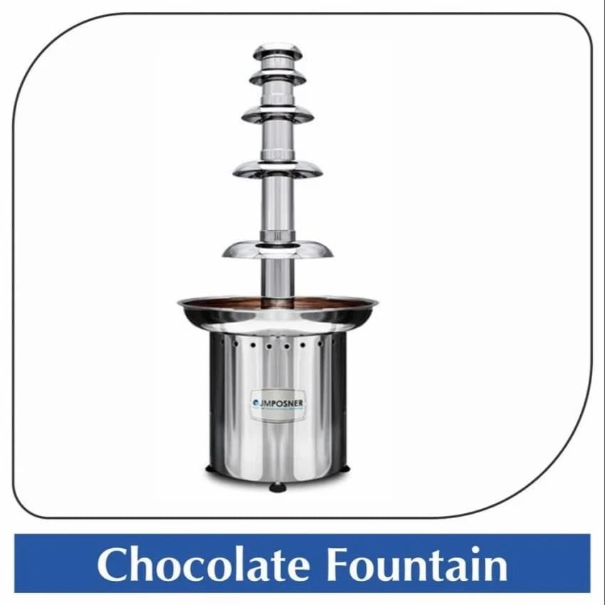 Round Stainless Steel Chocolate Fountain, Capacity: 6 Layer