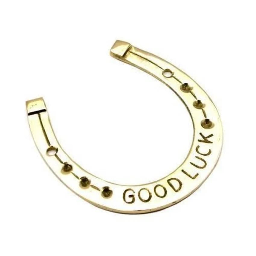 Golden Unique Metal Brass Horse Naal, For Decoration, Model Name/Number: N-2