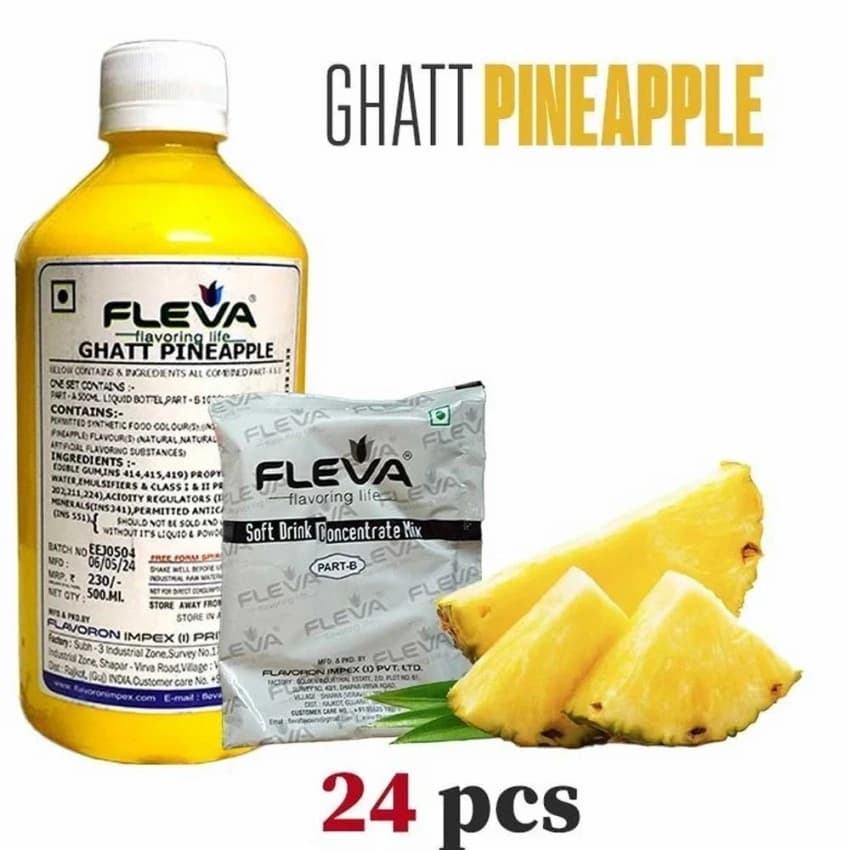 Liquid Pineapple Flavor 24 box, For Beverages, Packaging Size: 500 ml