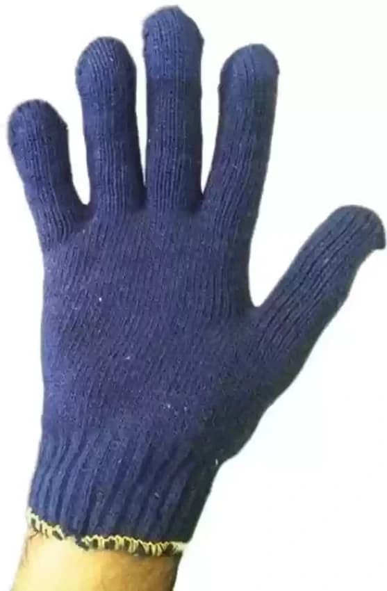 Plain Full Fingered Cotton Hand Gloves