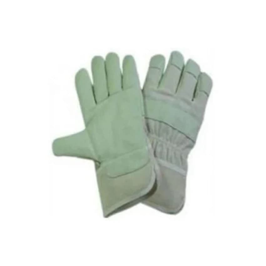 Unisex Medium Leather And Cotton Hand Gloves