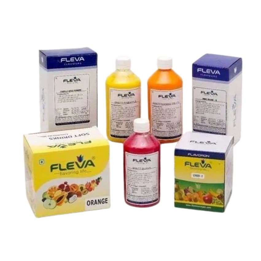 Soft Drink Flavour Brand Fleva For Bottle Shape Pouch Packaging Size500 Ml 100 Gram