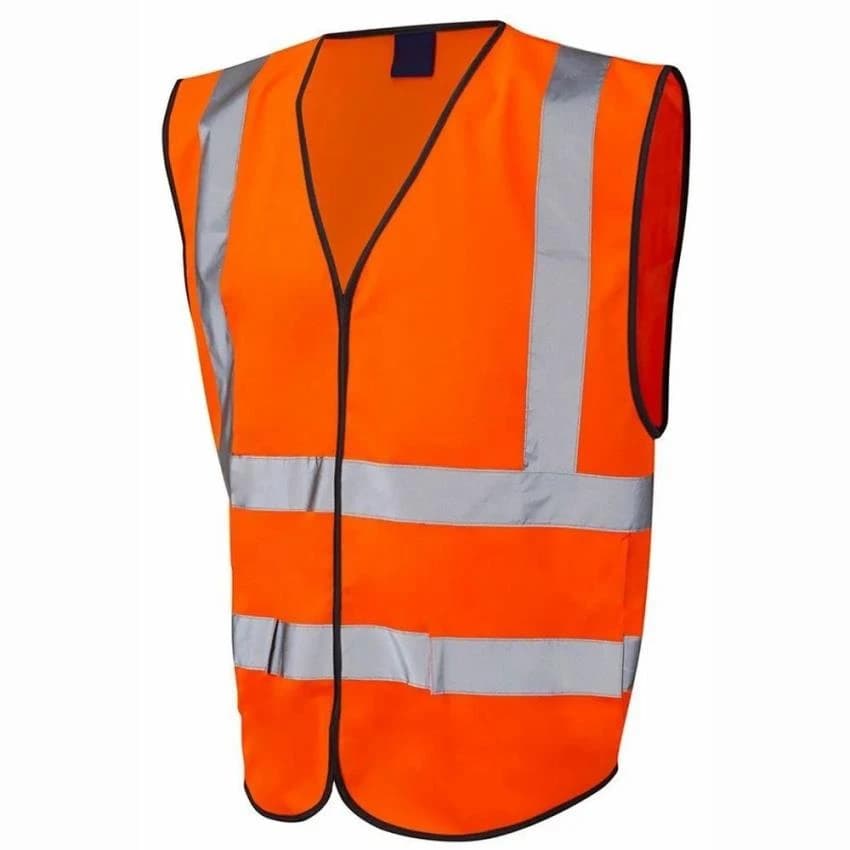 Orange Reflective Safety Jacket, For Construction