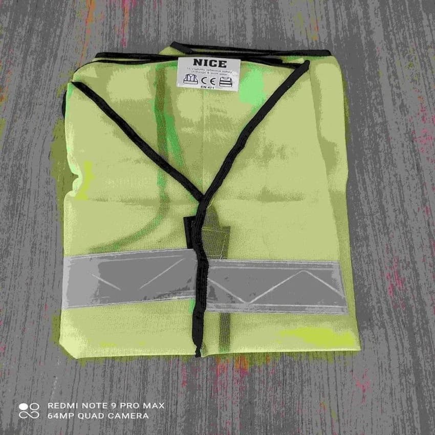 Without Sleeves Male Polyester Safety Jacket