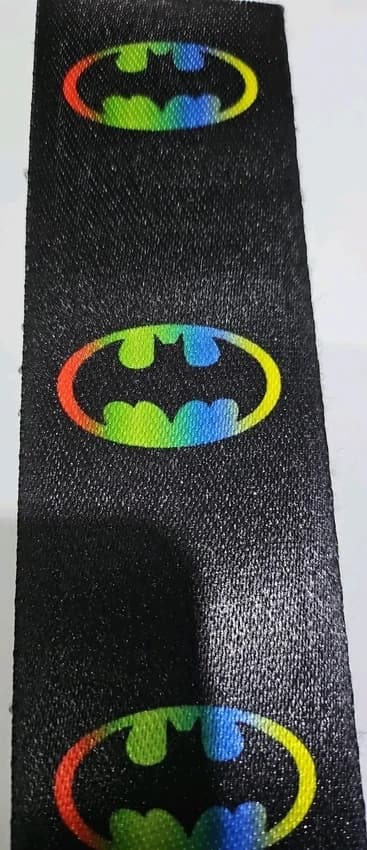 Nylon Black bat print niwar