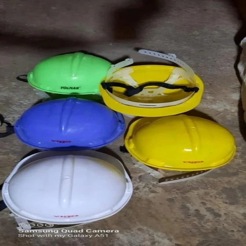Vigo Plastic Safety Helmet, Size: Standard
