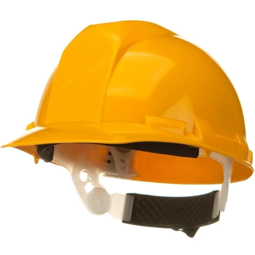 Yellow ABS Industrial Safety Helmet