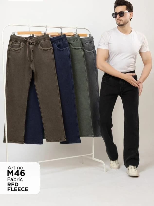 Webb Scott fleece Solid Mens Lower, Regular Fit