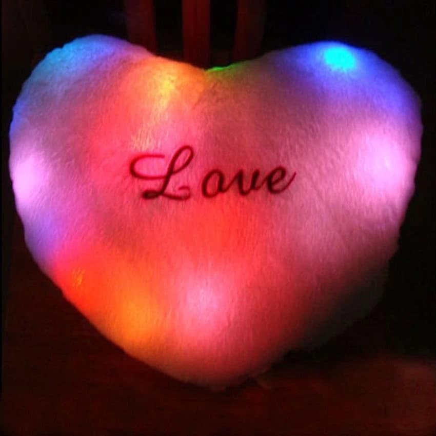 Micro Fiber Lighting Pillows, Shape: Heart