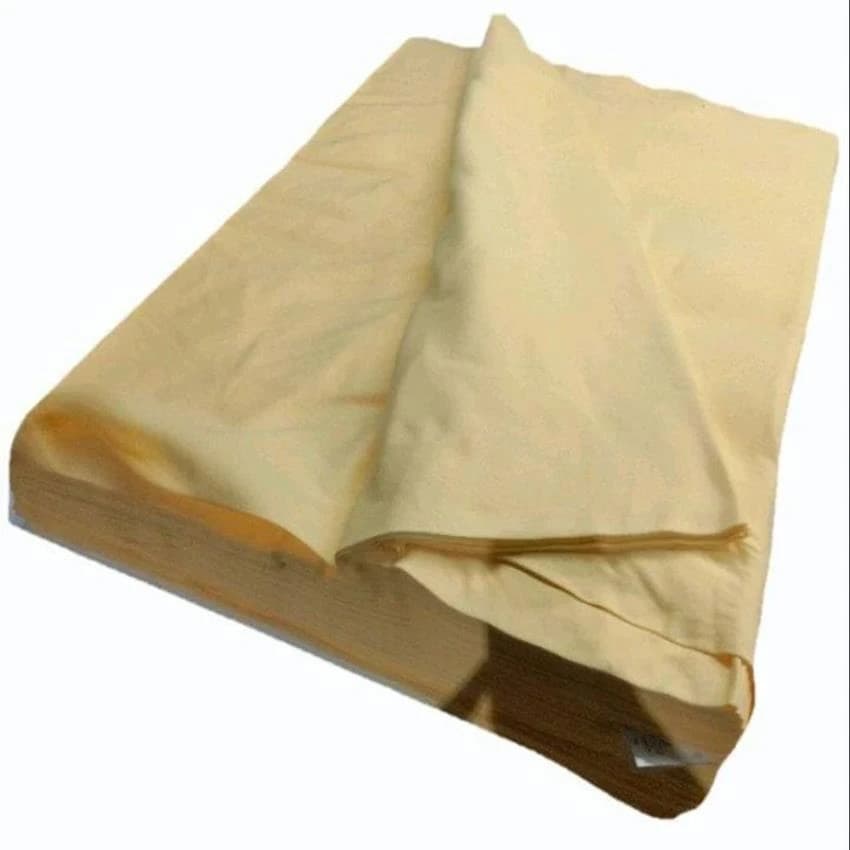 Light Yellow Cotton Knitted Sinker Fabric