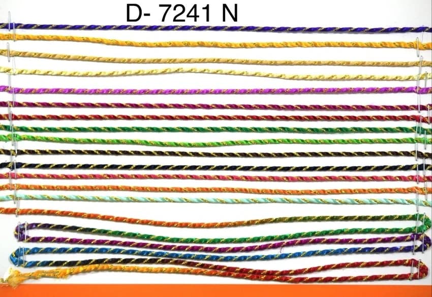 Nylon Multicolor Polyester Drawcord, For Garment, Packaging Type: Roll