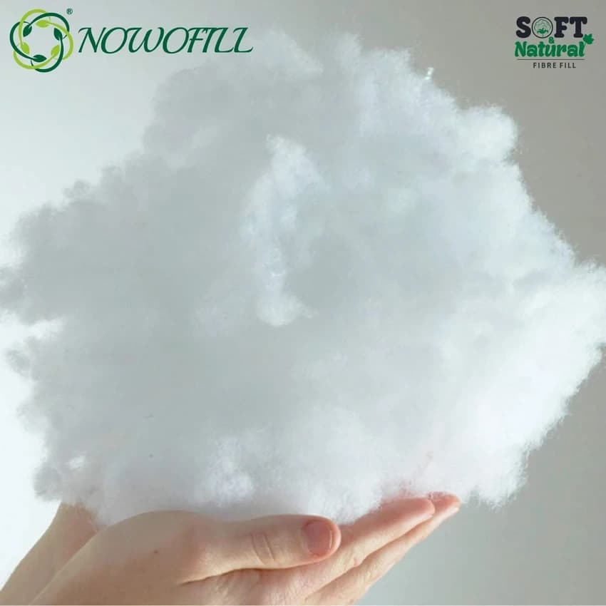 White Carded Hollow Siliconise Fibers, For Filling Material