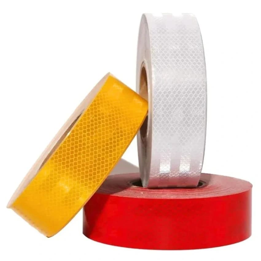 PET RETRO REFLECTIVE TAPE RED / YELLOW, For Vehicles