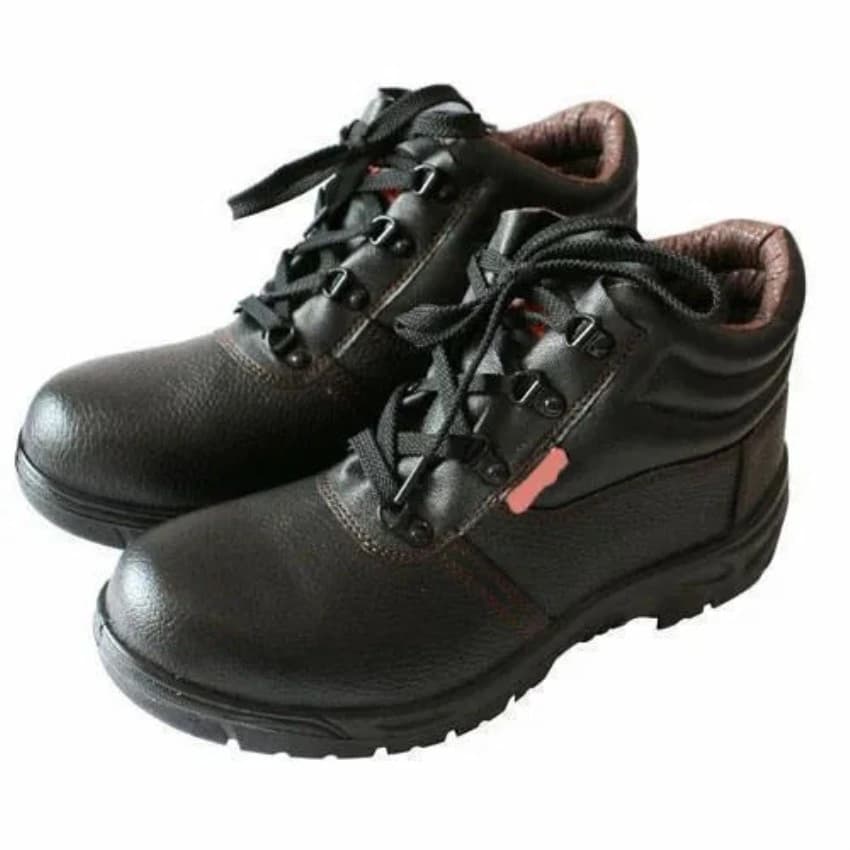 Black Leather Safety Shoes